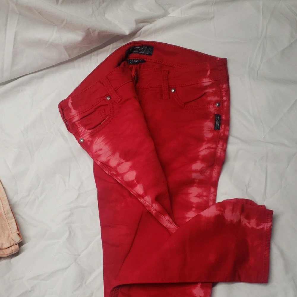 Silver Jeans Women's Boot Cut in Red Tie-Dye